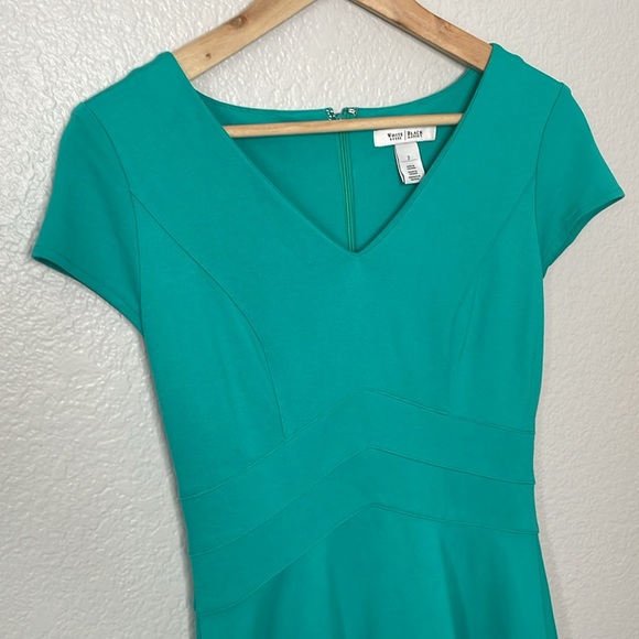 WHITE HOUSE BLACK MARKET Dress | Turquoise | Size 2 - Picture 2 of 10